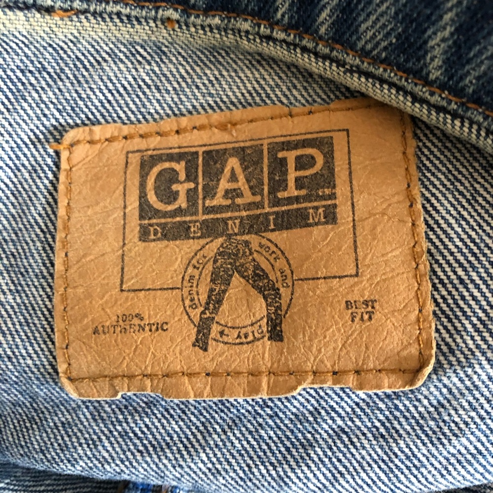 Classic Blue Denim Jacket VINTAGE Gap - Picture 2 of 8